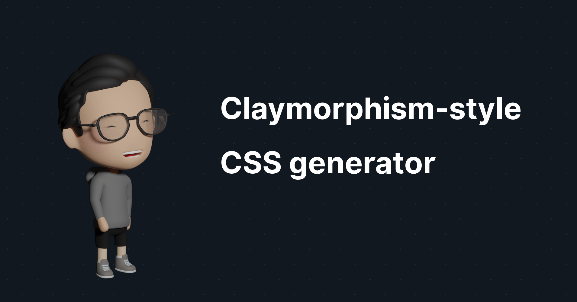 Claymorphism-style CSS generator